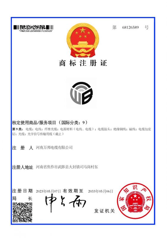 商標注冊證